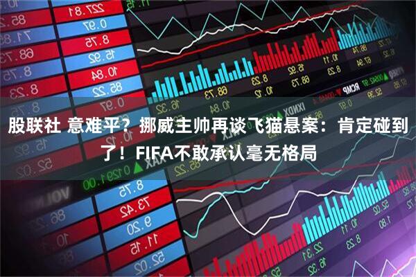 股联社 意难平？挪威主帅再谈飞猫悬案：肯定碰到了！FIFA不敢承认毫无格局